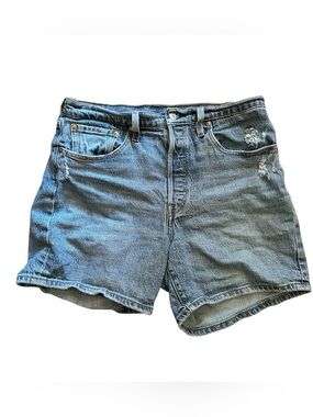 Levi's Premium 501 mid thigh jeans shorts